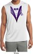Purple Tuxedo Mens Sleeveless Moisture Wicking Shirt