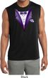 Purple Tuxedo Mens Sleeveless Moisture Wicking Shirt