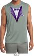 Purple Tuxedo Mens Sleeveless Moisture Wicking Shirt