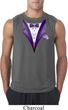Purple Tuxedo Mens Sleeveless Shirt