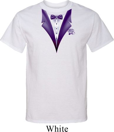 Purple Tuxedo Mens Tall Shirt