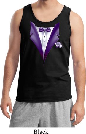Purple Tuxedo Mens Tank Top