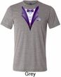 Purple Tuxedo Mens Tri Blend Crewneck Shirt