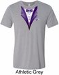 Purple Tuxedo Mens Tri Blend Crewneck Shirt