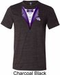 Purple Tuxedo Mens Tri Blend Crewneck Shirt