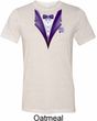 Purple Tuxedo Mens Tri Blend Crewneck Shirt