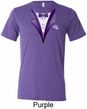 Purple Tuxedo Mens Tri Blend Crewneck Shirt