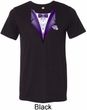Purple Tuxedo Mens Tri Blend Crewneck Shirt
