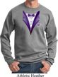 Purple Tuxedo Sweatshirt