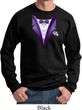 Purple Tuxedo Sweatshirt