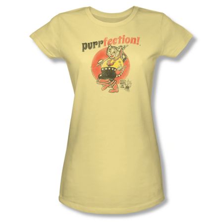 Puss N Boots Shirt Juniors Purrfection Banana T-Shirt