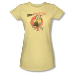 Puss N Boots Shirt Juniors Purrfection Banana T-Shirt