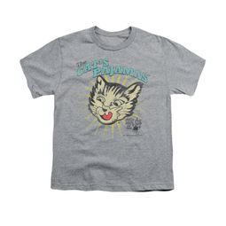 Puss N Boots Shirt Kids Cat's Pajamas Athletic Heather T-Shirt
