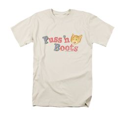 Puss N Boots Shirt Logo Cream T-Shirt