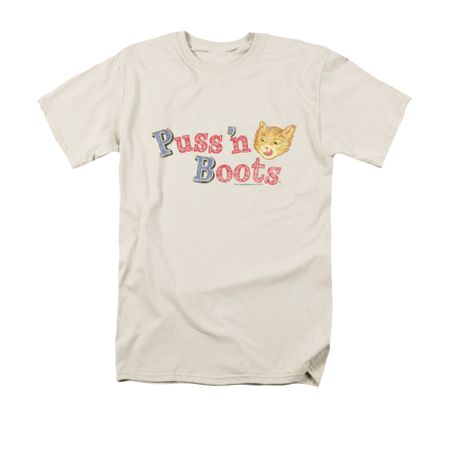 Puss N Boots Shirt Logo Cream T-Shirt