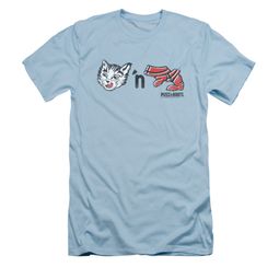 Puss N Boots Shirt Slim Fit Characters Light Blue T-Shirt