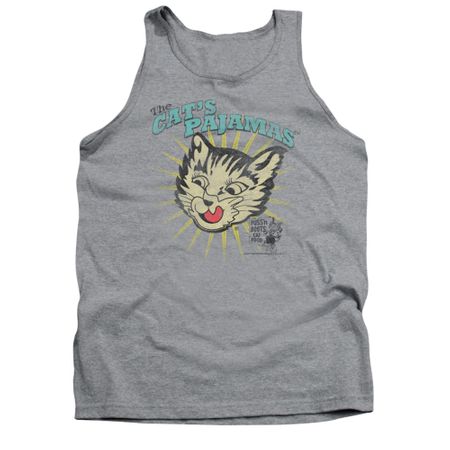 Puss N Boots Shirt Tank Top Cat's Pajamas Athletic Heather Tanktop