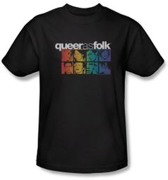 Queer As Folk Shirt Cast Adult Black T-Shirt Tee