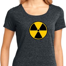 Radiation Symbol Ladies Shirts