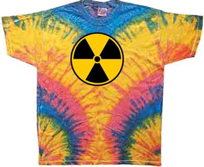 Radiation Symbol Shirt Fallout Woodstock Tie Dye Tee
