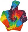 Rainbow Tie Dye Adult Hoodie Sweatshirt