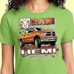 Ram Hemi Trucks Ladies Dodge Shirts