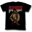 Rambo Shirt Real Rambo Adult Black Tee T-Shirt