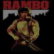Rambo Shirt Real Rambo Adult Black Tee T-Shirt