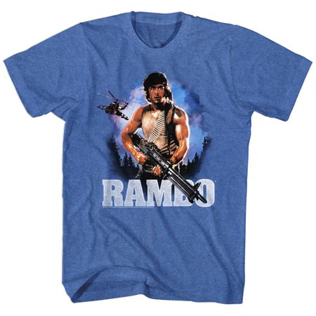 Rambo Shirt Wild Blue Yonder Heather Blue T-Shirt