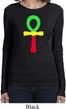 Rasta Ankh Ladies Long Sleeve Shirt
