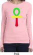 Rasta Ankh Ladies Long Sleeve Shirt