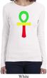 Rasta Ankh Ladies Long Sleeve Shirt