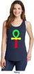 Rasta Ankh Ladies Tank Top