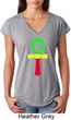Rasta Ankh Ladies Tri Blend V-Neck Shirt