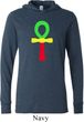 Rasta Ankh Lightweight Hoodie Tee