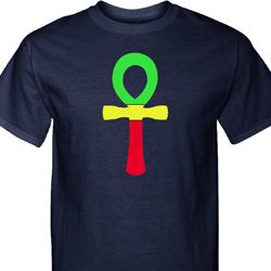 Rasta Ankh Mens Tall Shirt Rasta Ankh Mens Tall Shirt