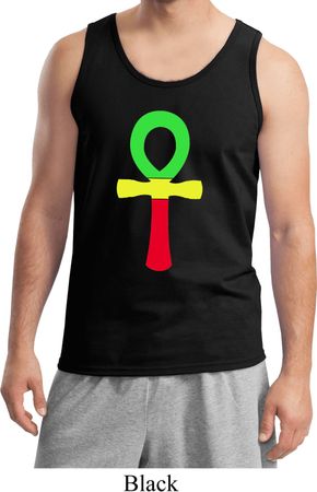 Rasta Ankh Mens Tank Top