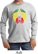 Rasta Lion Head Kids Long Sleeve Shirt