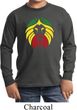 Rasta Lion Head Kids Long Sleeve Shirt