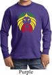 Rasta Lion Head Kids Long Sleeve Shirt