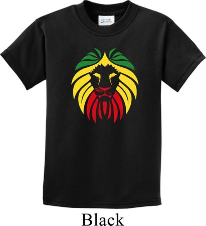 Rasta Lion Head Kids Shirt