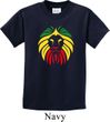 Rasta Lion Head Kids Shirt