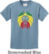 Rasta Lion Head Kids Shirt