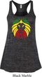 Rasta Lion Head Ladies Flowy Racerback Tanktop