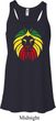 Rasta Lion Head Ladies Flowy Racerback Tanktop
