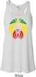 Rasta Lion Head Ladies Flowy Racerback Tanktop