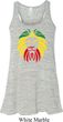 Rasta Lion Head Ladies Flowy Racerback Tanktop