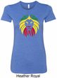 Rasta Lion Head Ladies Longer Length Shirt