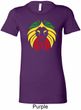 Rasta Lion Head Ladies Longer Length Shirt