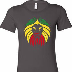 Rasta Lion Head Ladies Longer Length Shirt Rasta Lion Head Ladies Longer Length Shirt